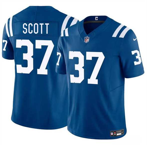 Men & Women & Youth Indianapolis Colts #37 Daniel Scott Blue 2025 F.U.S.E. Vapor Limited Stitched Jersey